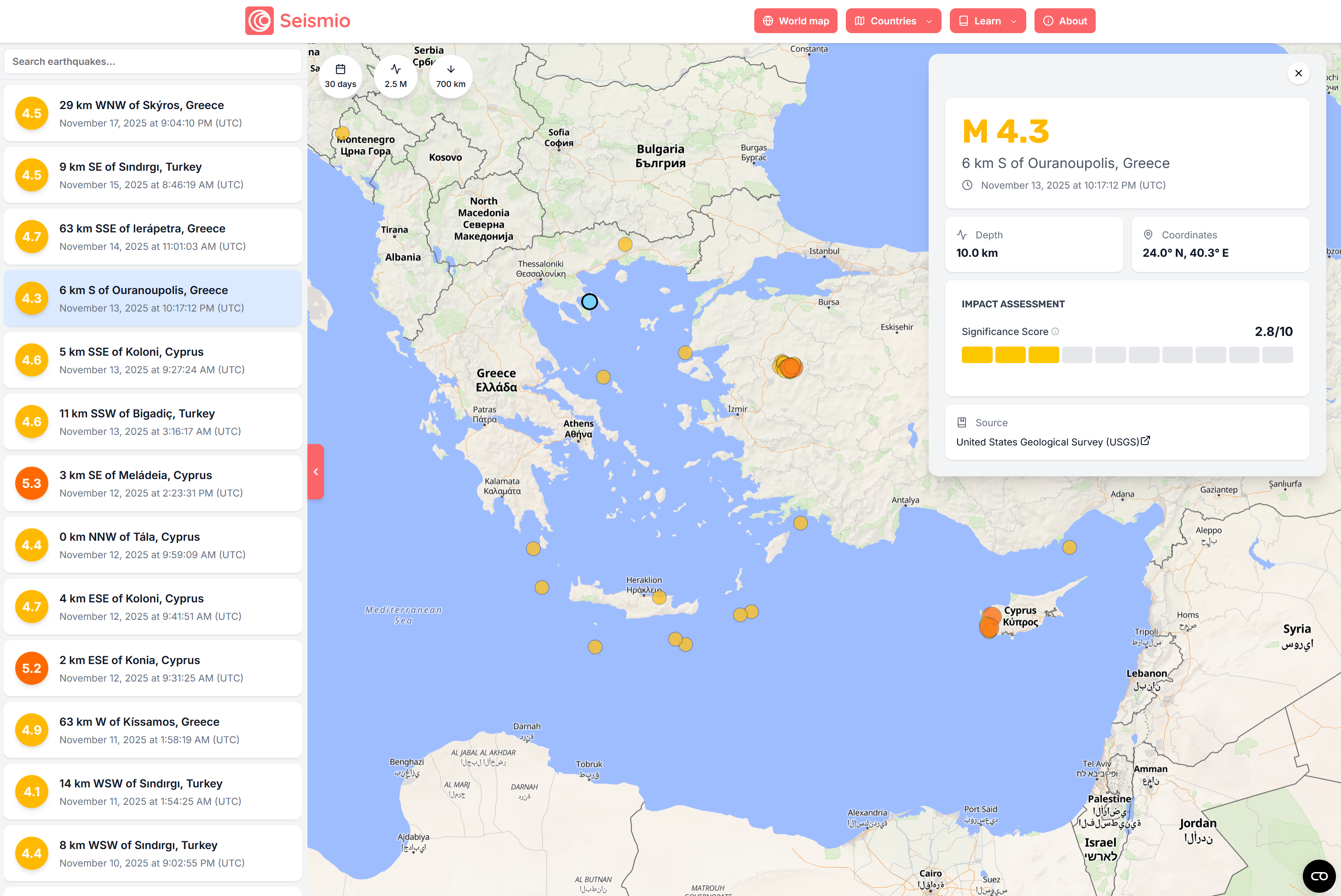 Launching Seismio: Earthquake maps made simple